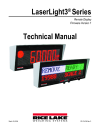 Thumbnail of document Data Sheet - LaserLight2 Remote Display
